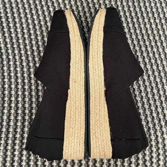 BOBS by Skechers black wedge espadrille women’s shoe size 9 - Picture 7 of 16